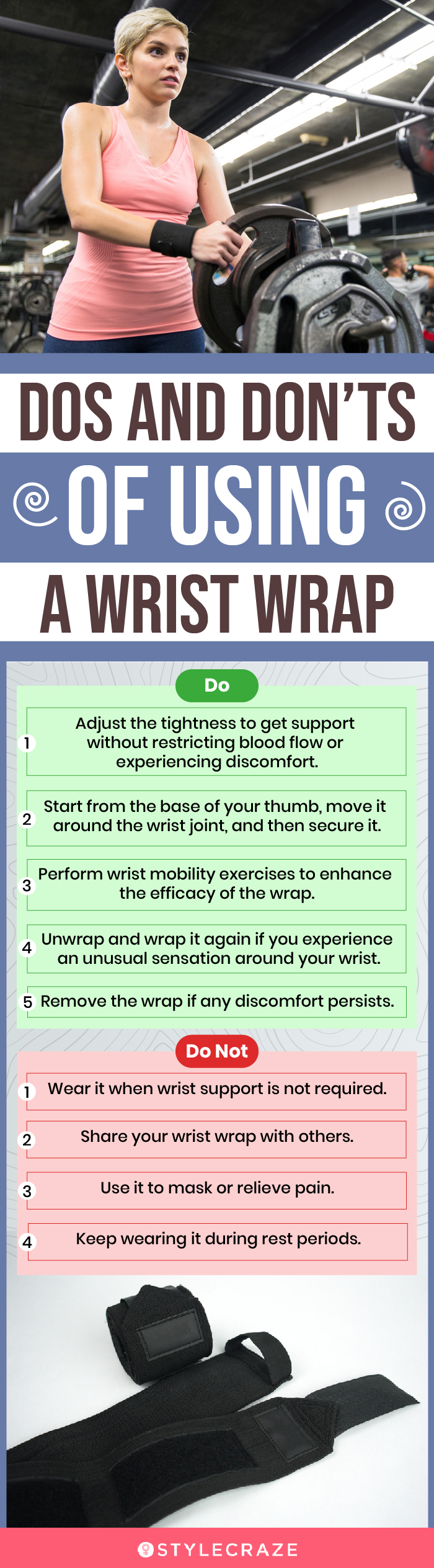 Dos And Don’ts Of Using A Wrist Wrap(infographic)