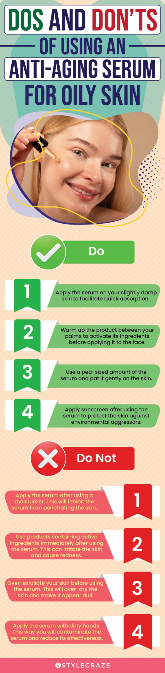Dos And Don’ts Of Using An Anti-Aging Serum For Oily Skin (infographic)