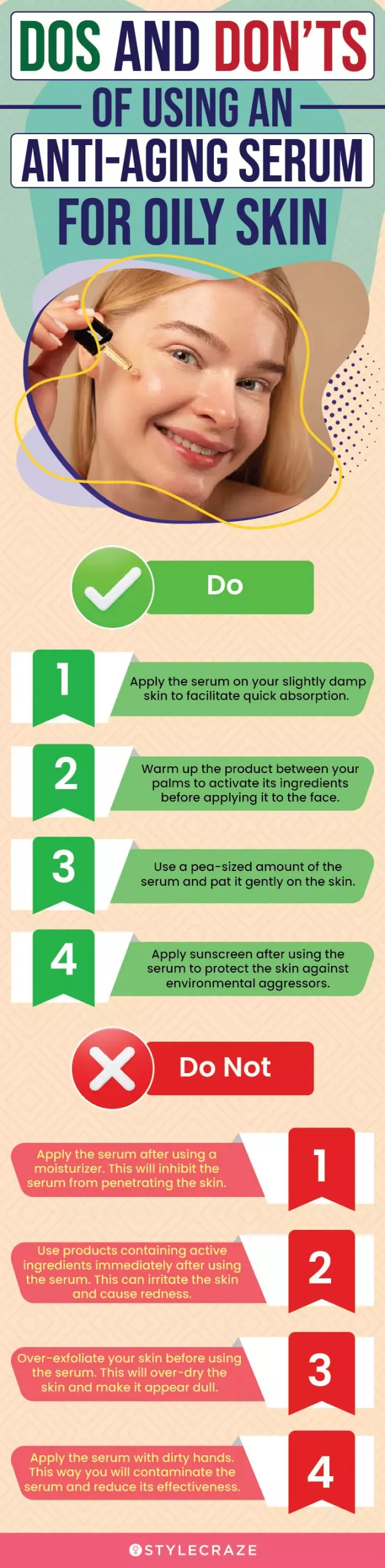 Dos And Don’ts Of Using An Anti-Aging Serum For Oily Skin (infographic)