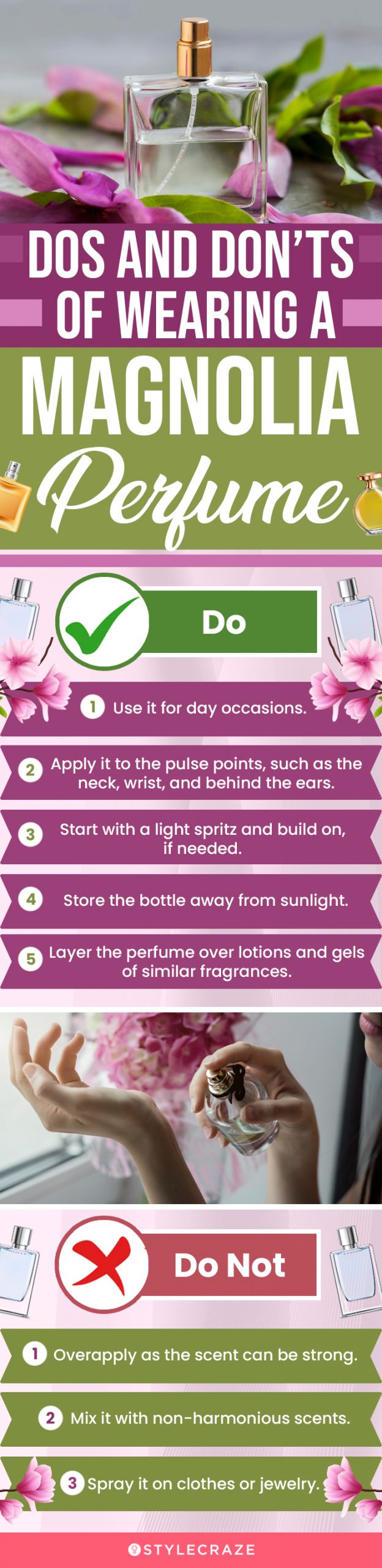 Dos And Don’ts Of Wearing A Magnolia Perfume (infographic)