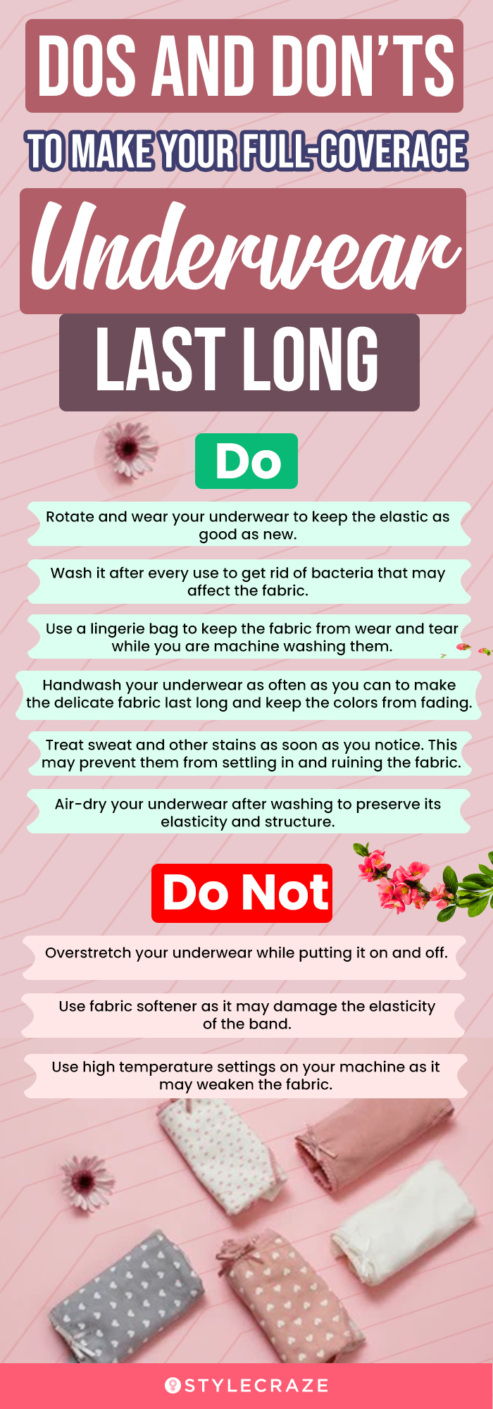 Dos And Don’ts To Make Your Full-Coverage Underwear Last Long (infographic)