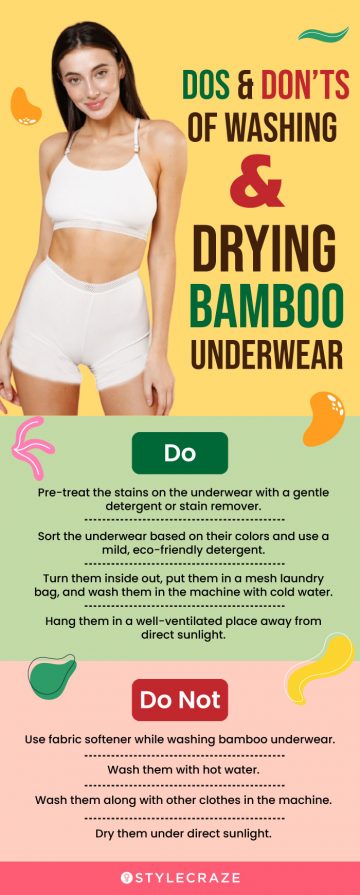 Dos & Don’ts Of Washing & Drying Bamboo Underwear (infographic)