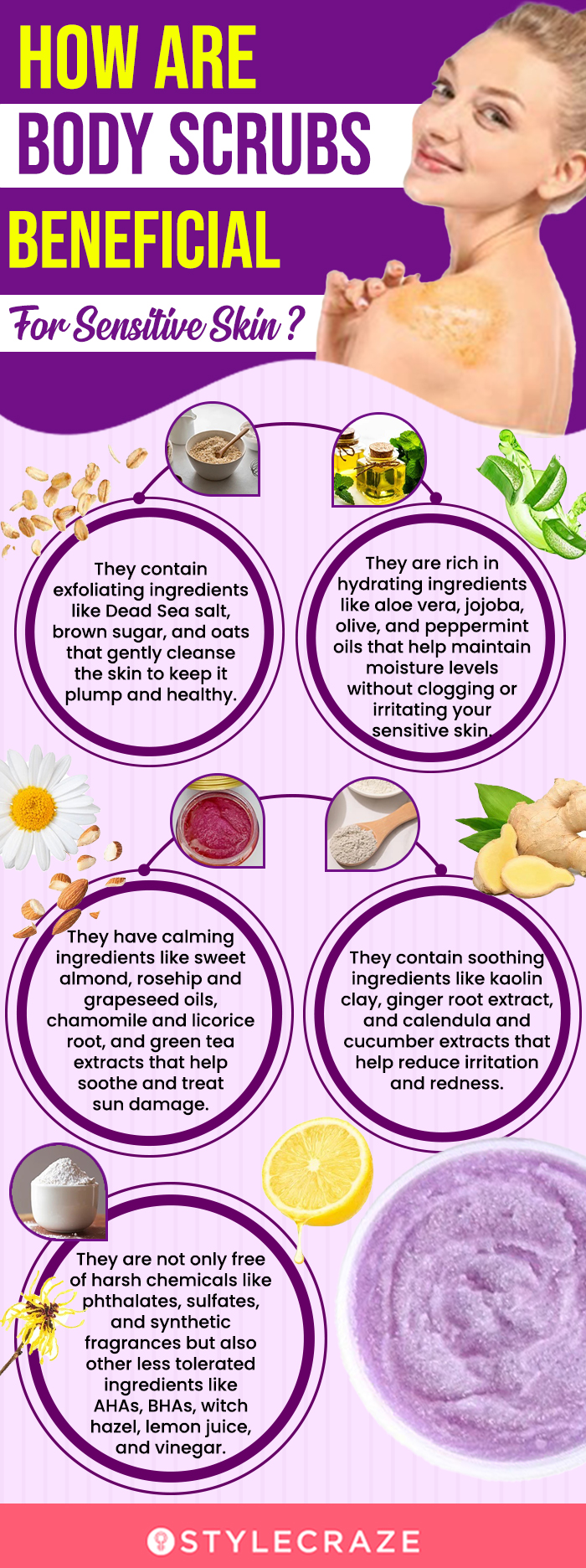 How Are Body Scrubs Beneficial For Sensitive Skin? (infographic)