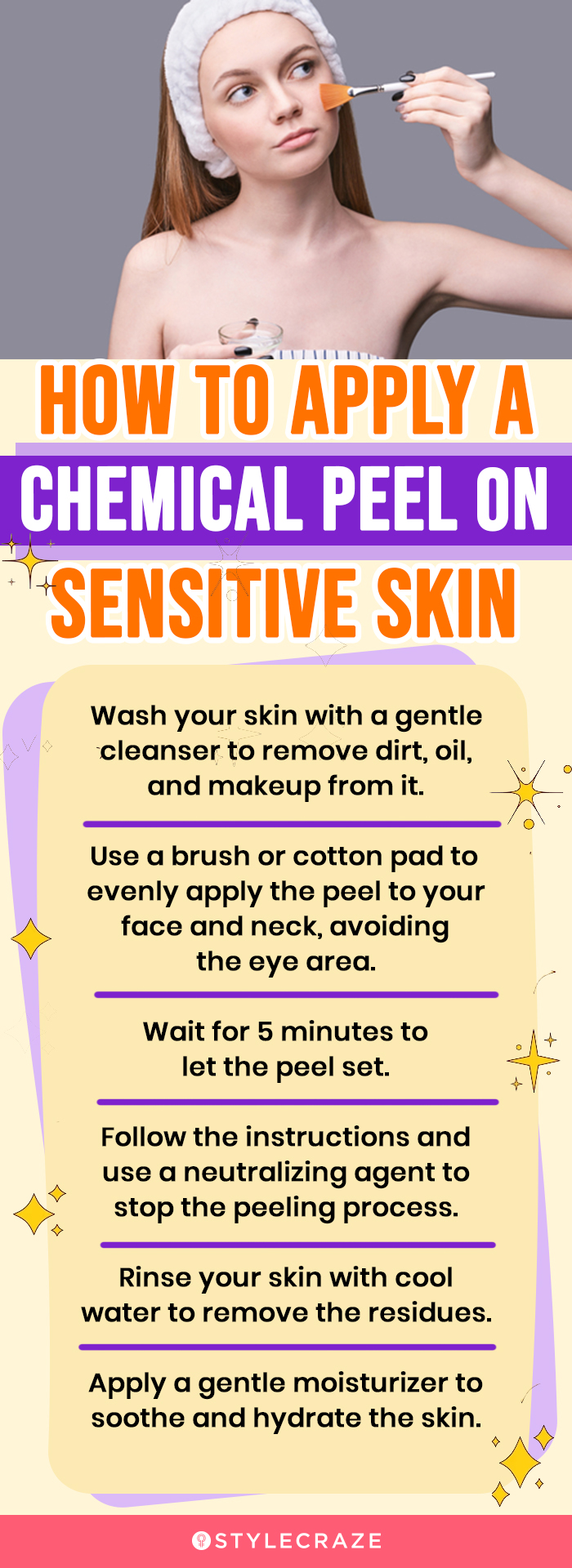 How To Apply A Chemical Peel On Sensitive Skin (infographic)