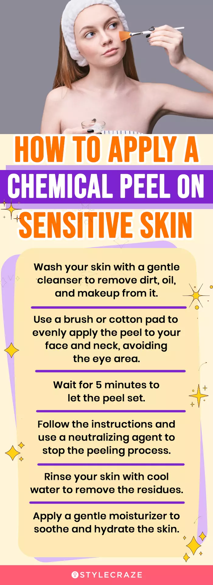 How To Apply A Chemical Peel On Sensitive Skin (infographic)