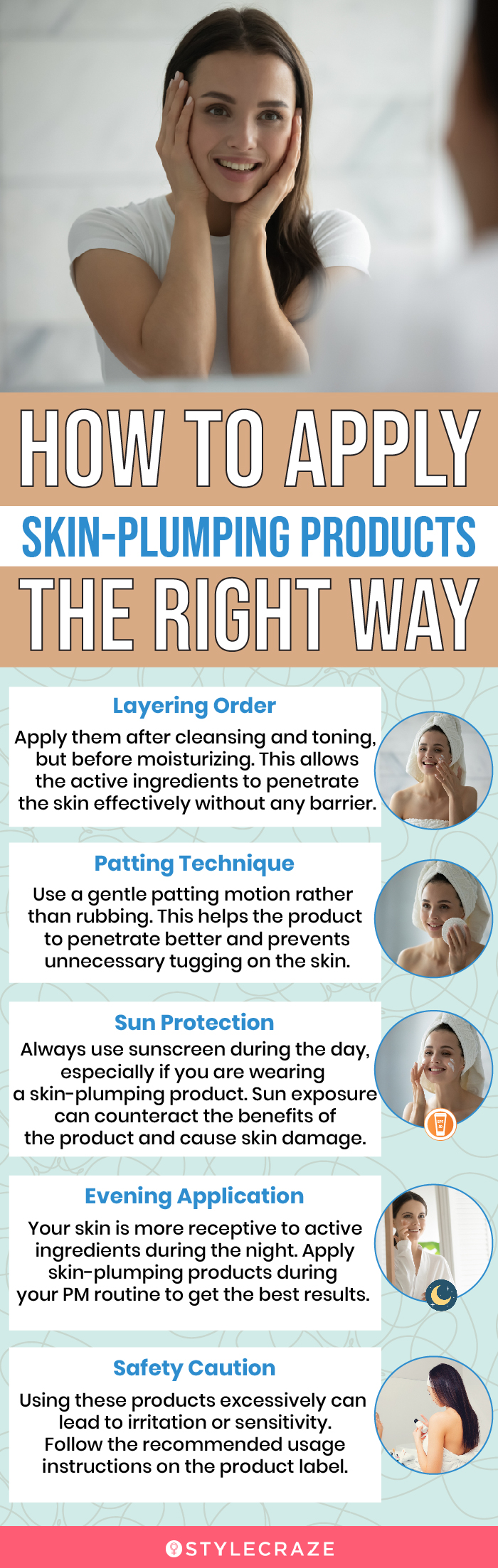  How To Apply Skin-Plumping Products The Right Way (infographic)