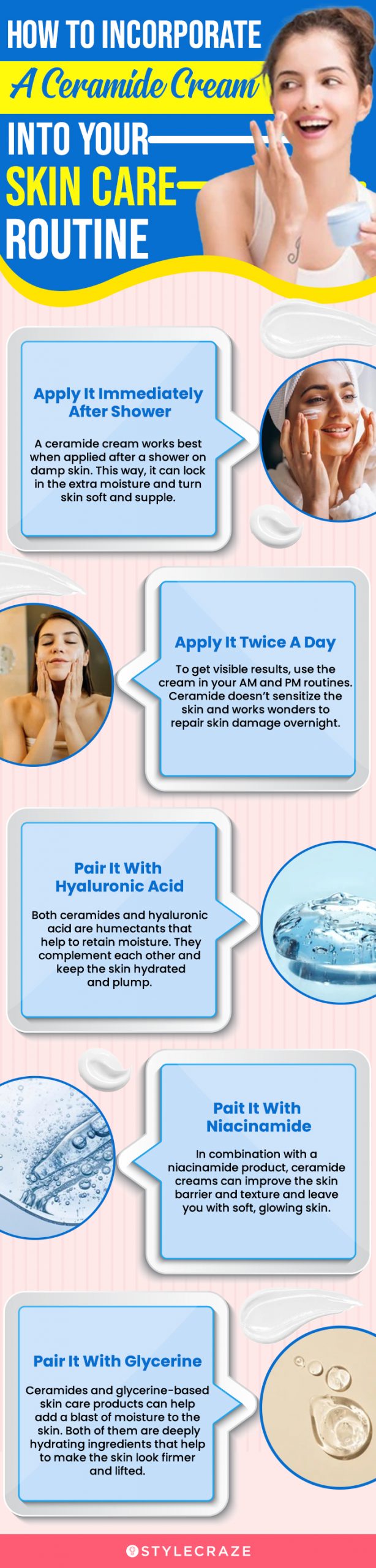 How To Incorporate Ceramide Cream In The Skincare Routine (infographic)