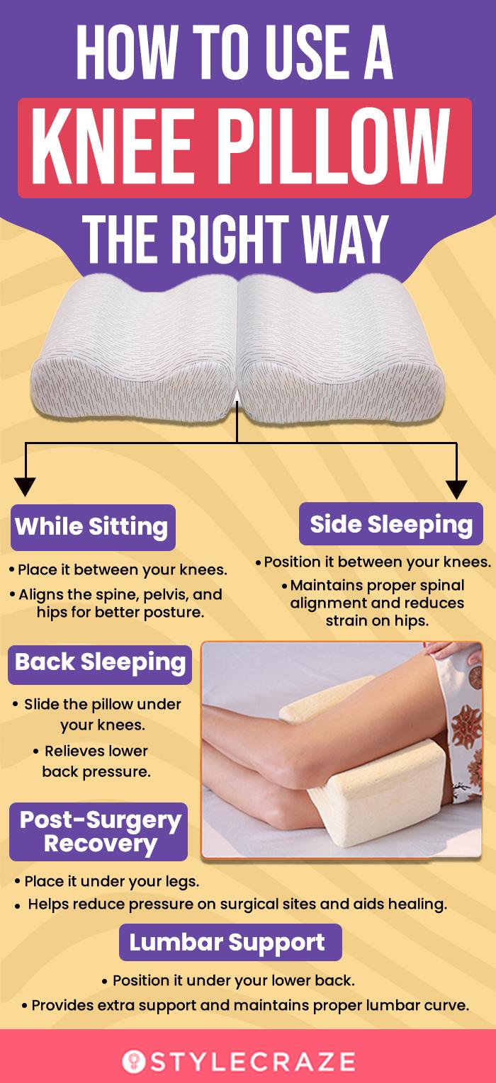 How To Use A Knee Pillow The Right Way (infographic)