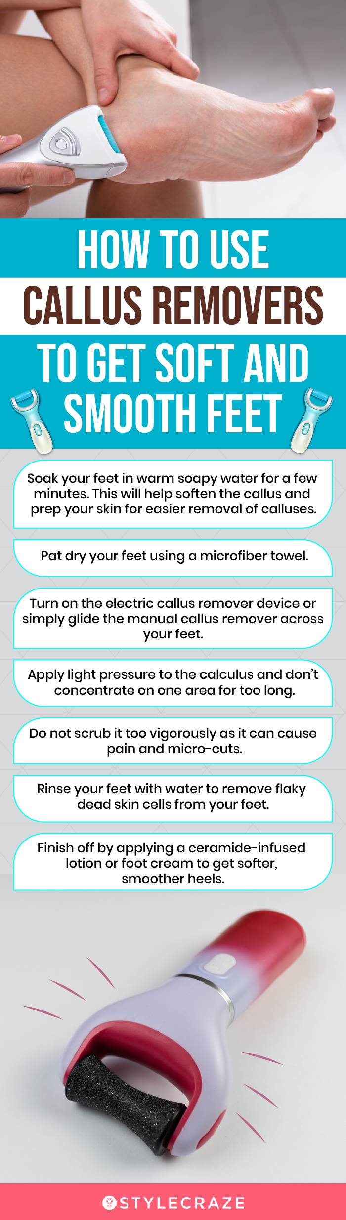 How To Use Callus Removers To Get Soft And Smooth Feet (infographic)