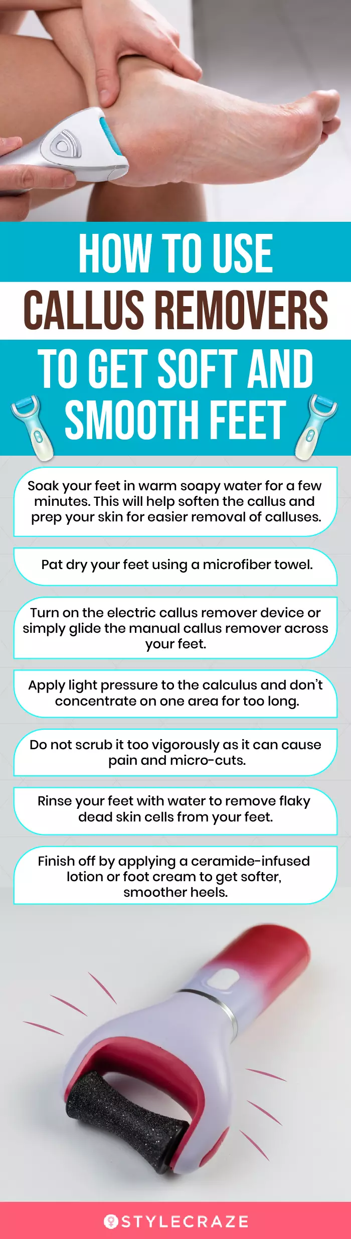 How To Use Callus Removers To Get Soft And Smooth Feet (infographic)