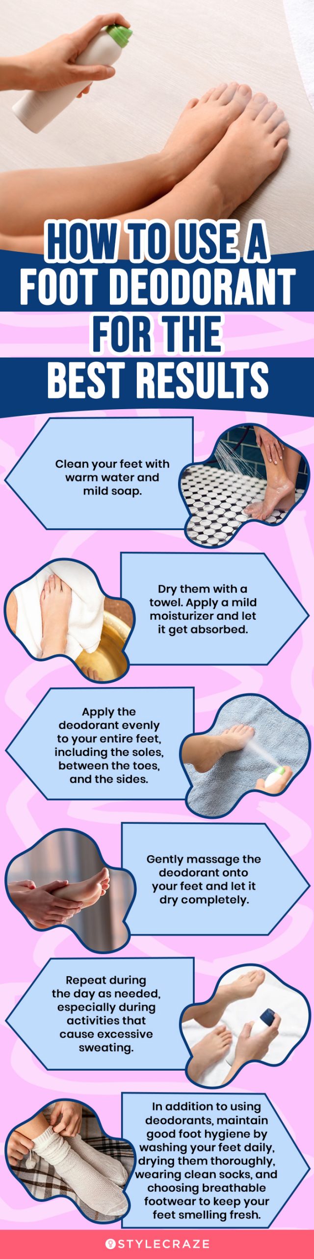 How To Use Foot Deodorant For The Best Results (infographic)