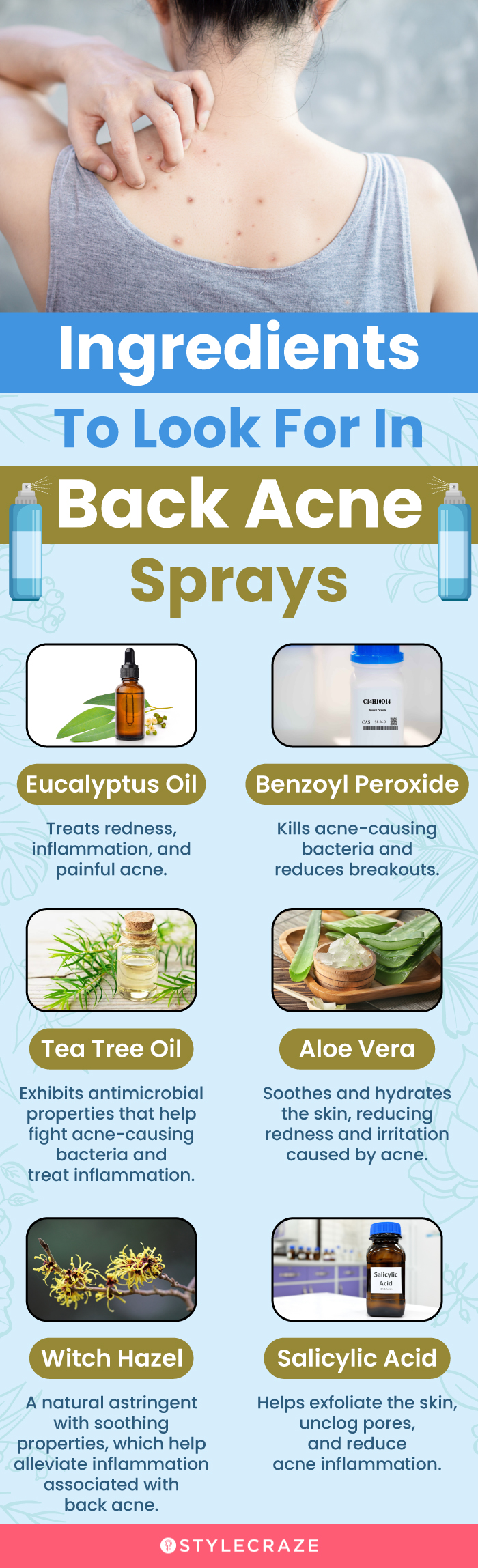 Ingredients To Look For In Back Acne Sprays (infographic)