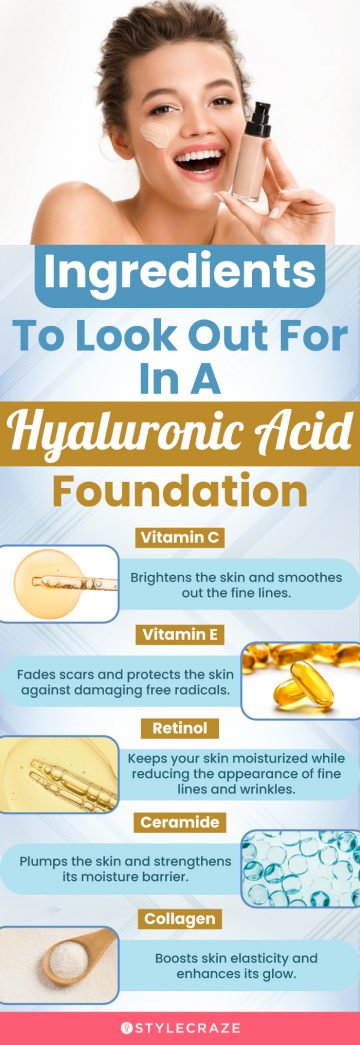 Ingredients To Look Out For In A Hyaluronic Acid Foundation (infographic)