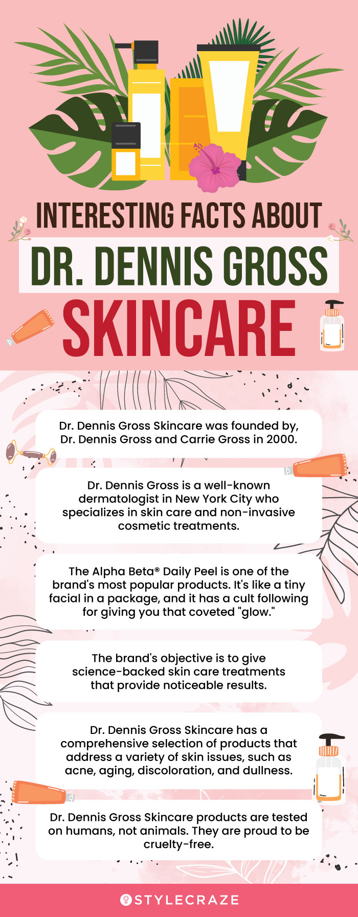 Interesting Facts About Dr. Dennis Gross Skincare (infographic)