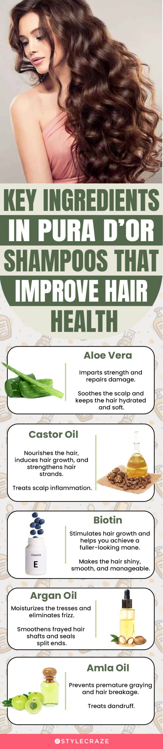 Key Ingredients In PURA D’OR Shampoo (infographic)