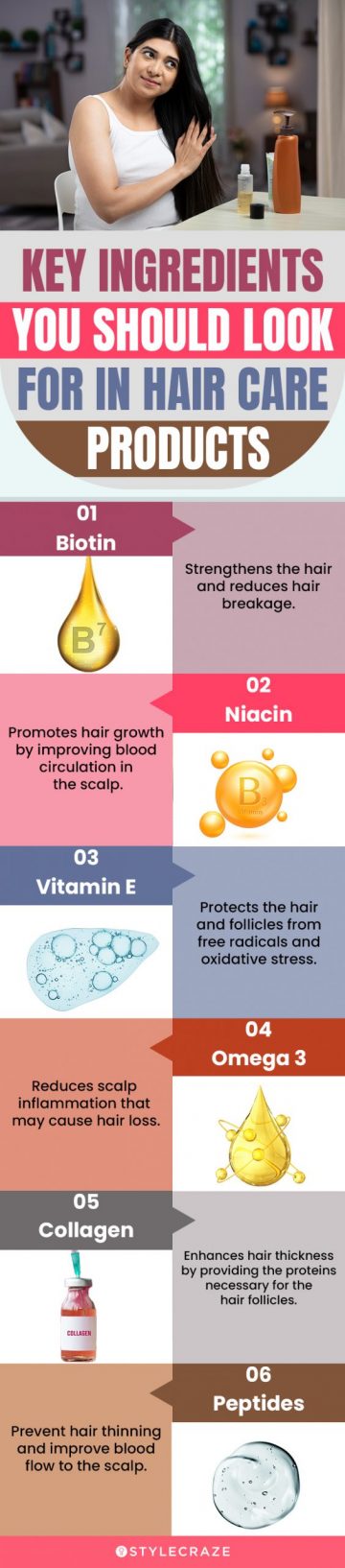 Key Ingredients You Should Look For In Hair Care Products (infographic)