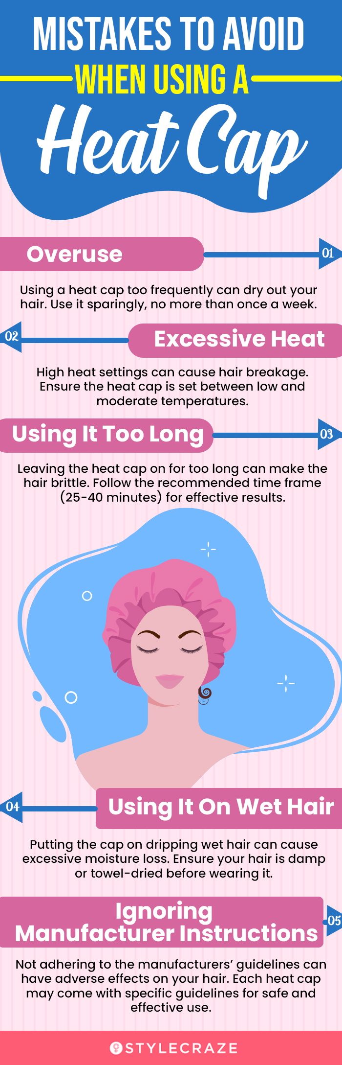 Mistakes To Avoid When Using A Heat Cap (infographic)