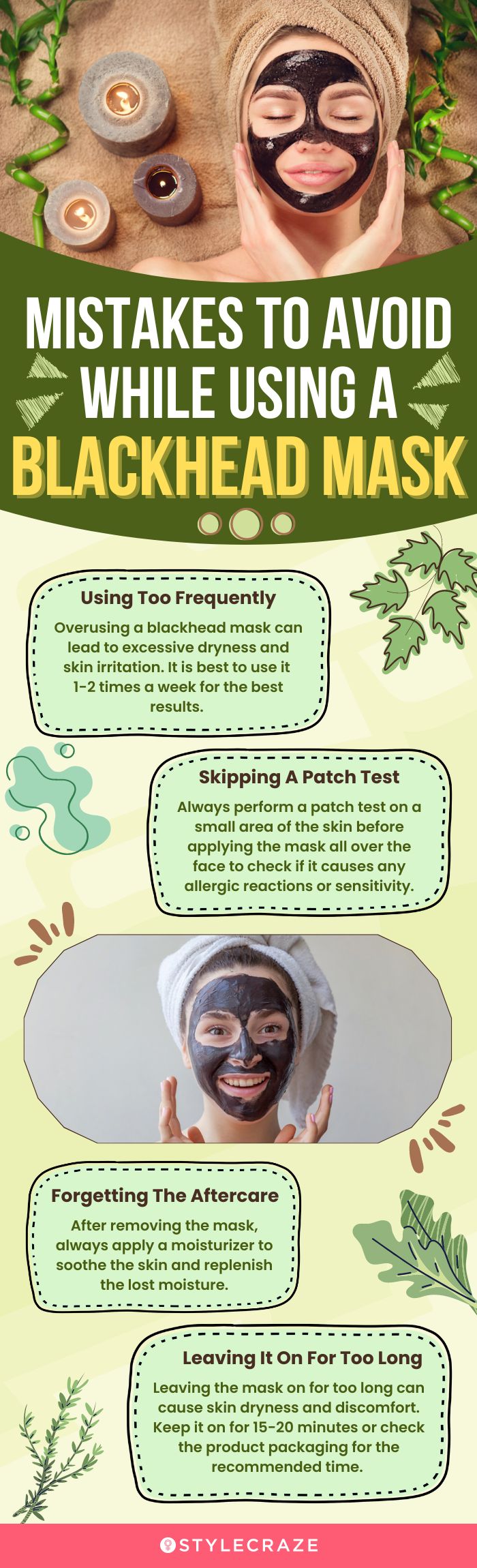 Mistakes To Avoid While Using A Blackhead Mask (infographic)