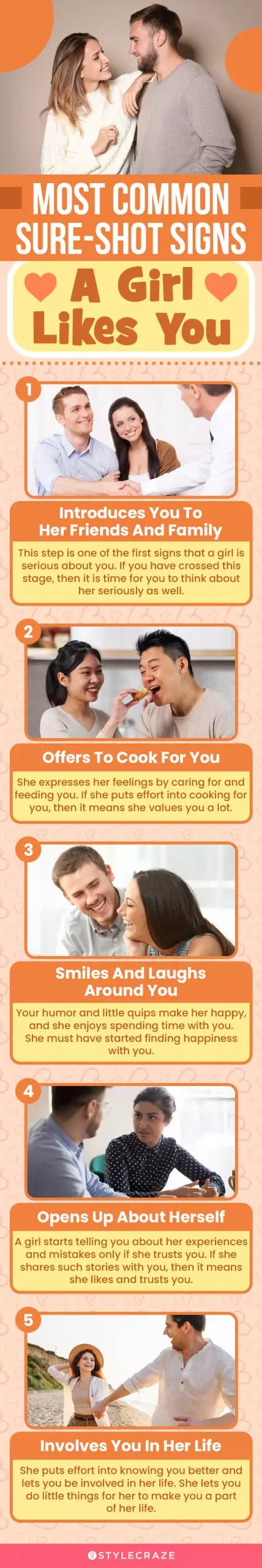 most common sure shot signs a girl likes you(infographic)