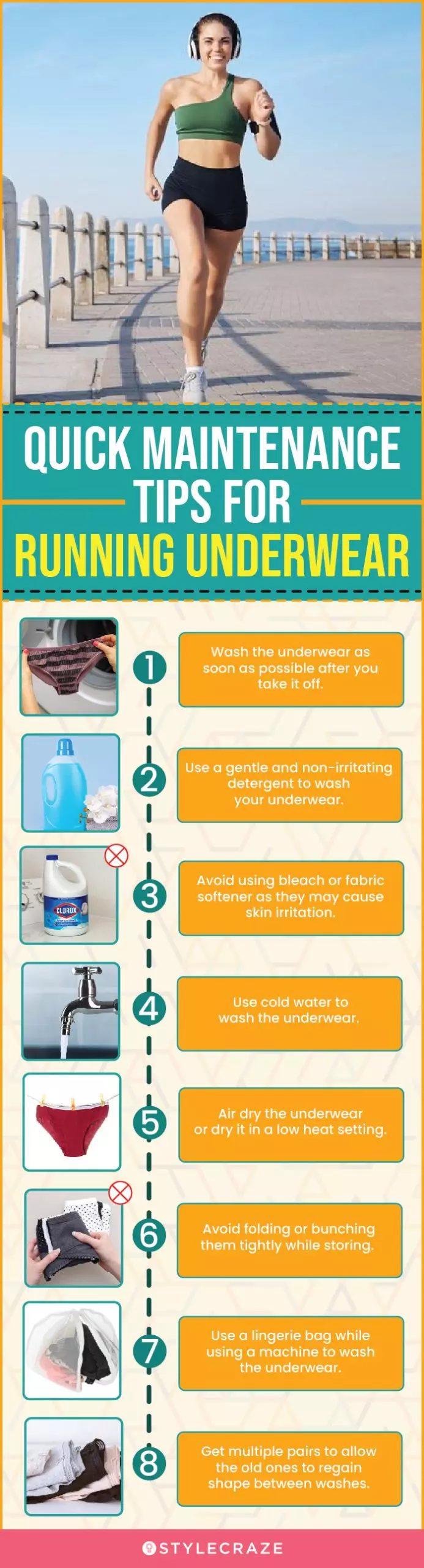 Quick Maintenance Tips For Running Underwear (infographic)