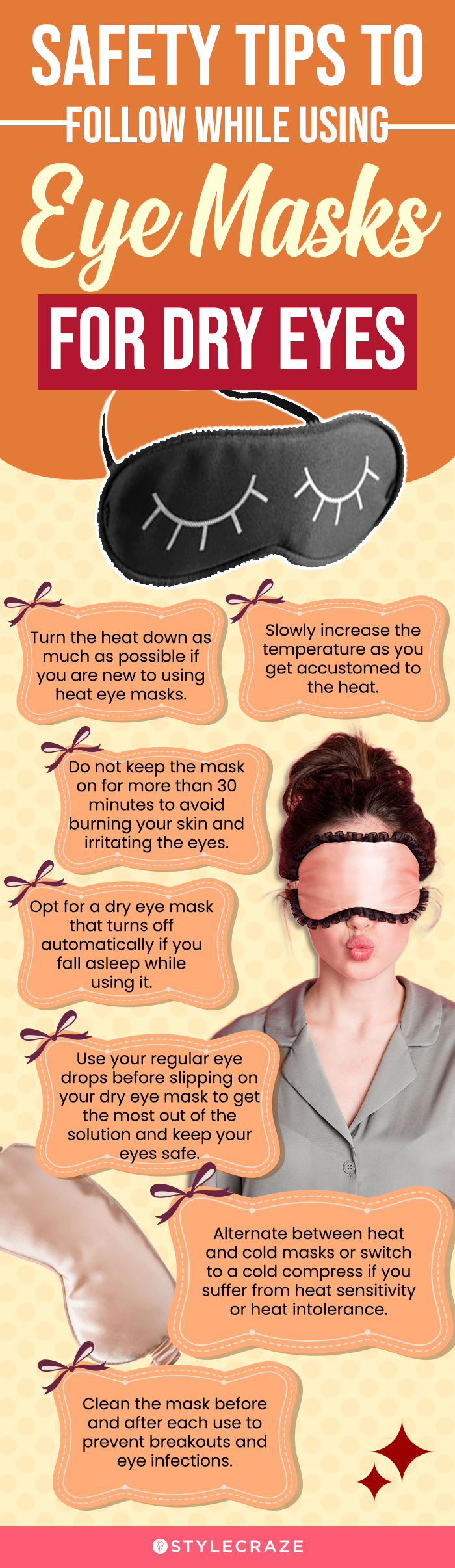 Safety Tips To Follow While Using Eye Masks for Dry Eyes (infographic)