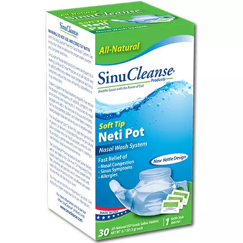 SinuCleanse Nasal Wash System Soft Tip Neti Pot