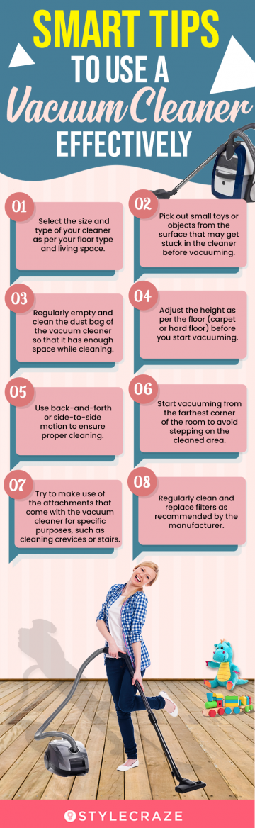 Smart Tips On Using A Vacuum Cleaner Effectively (infographic)