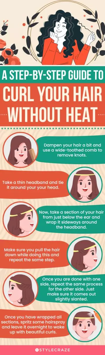 step by step guide to get soft, natural curls (infographic)