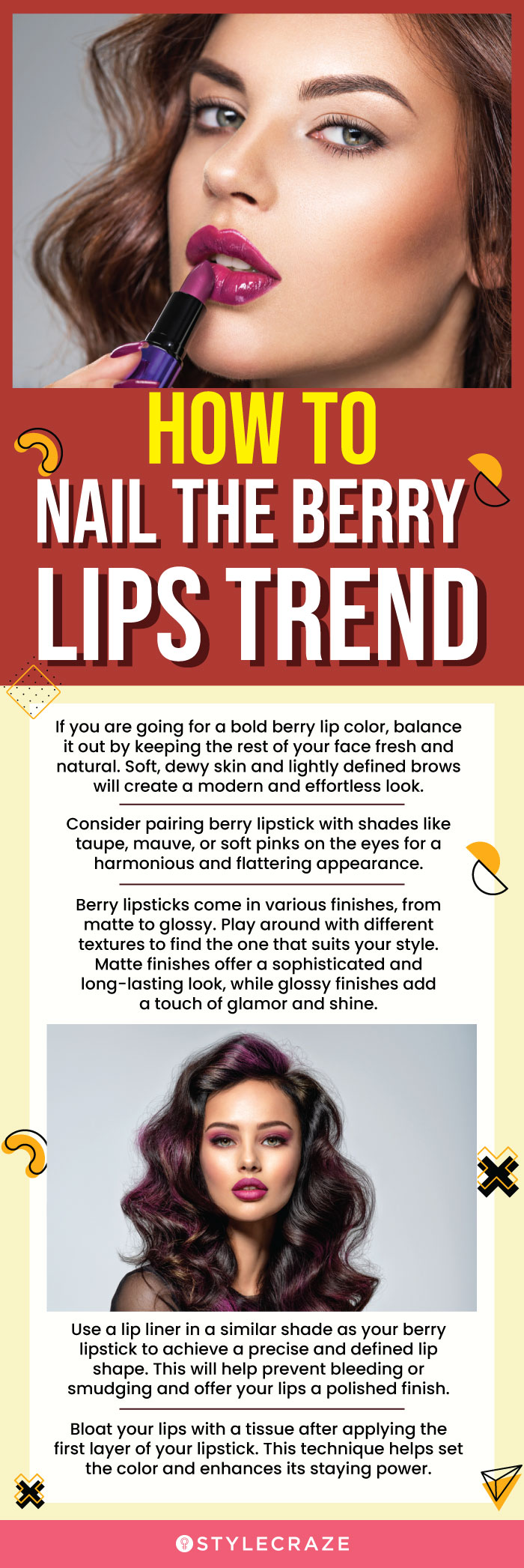 How To Nail The Berry Lips Trend (infographic)
