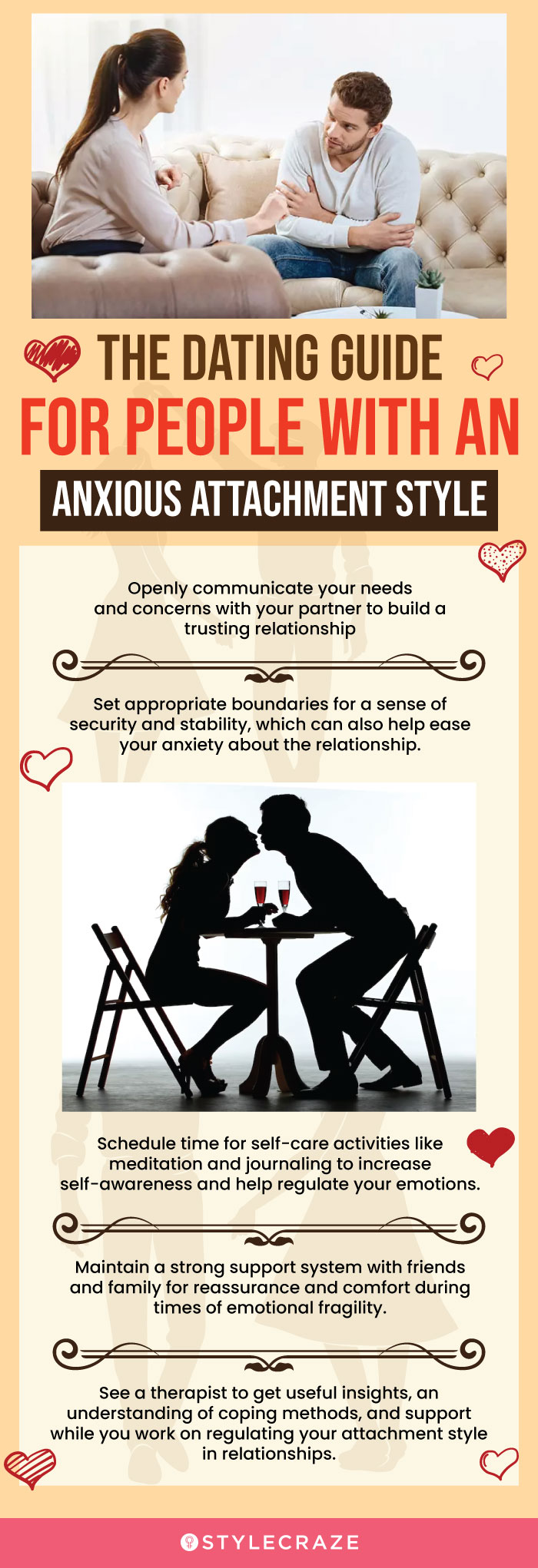 the dating guide to people with anxious attachment style (infographic)