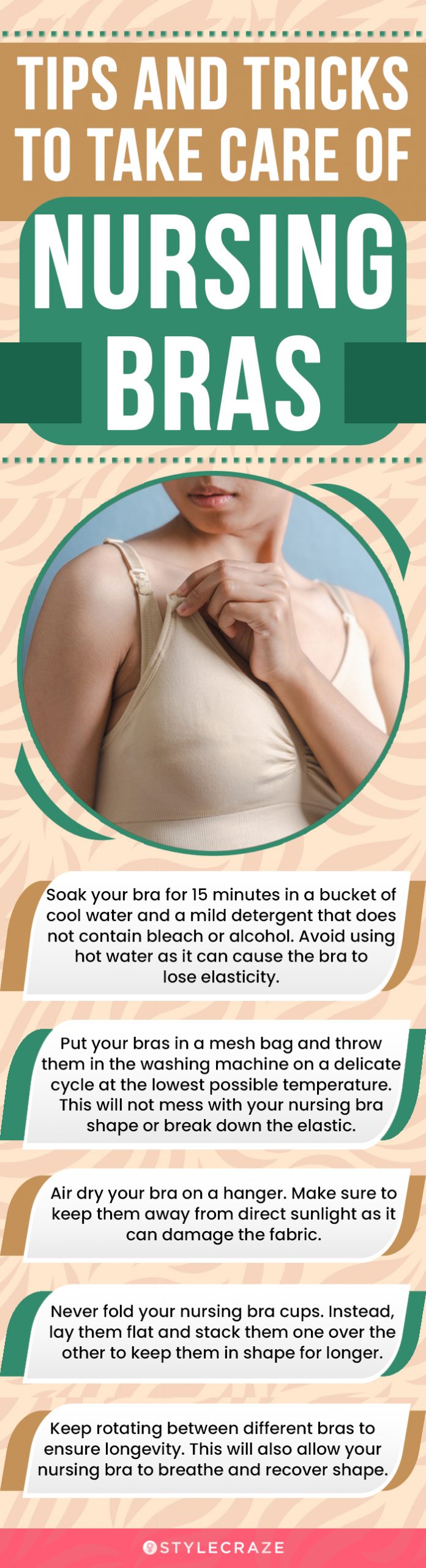 Tips And Tricks To Take Care Of Nursing Bras (infographic)