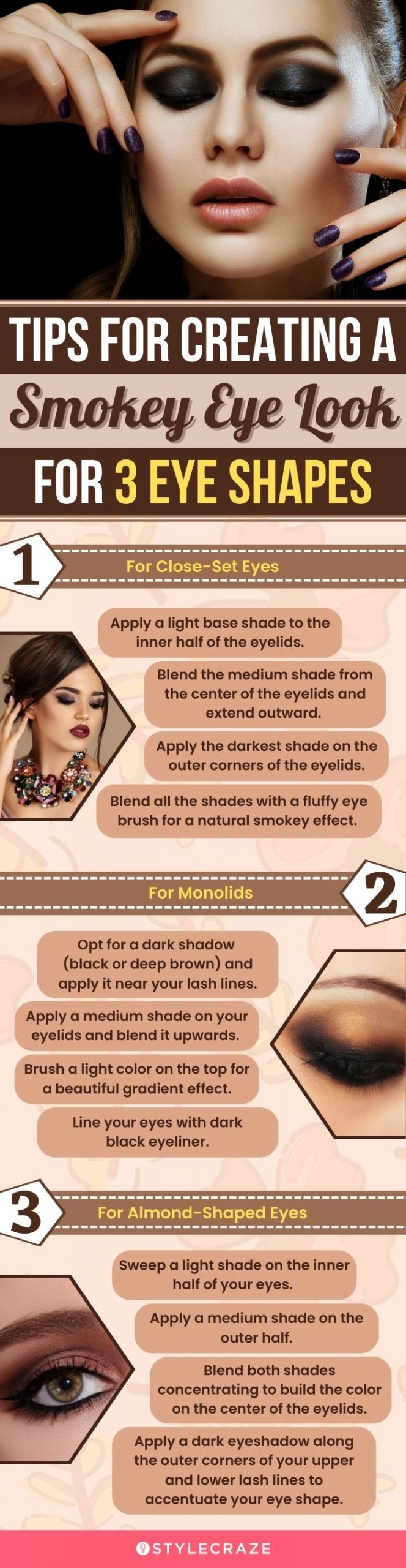 Tips For Creating A Smokey Eye Look (infographic)