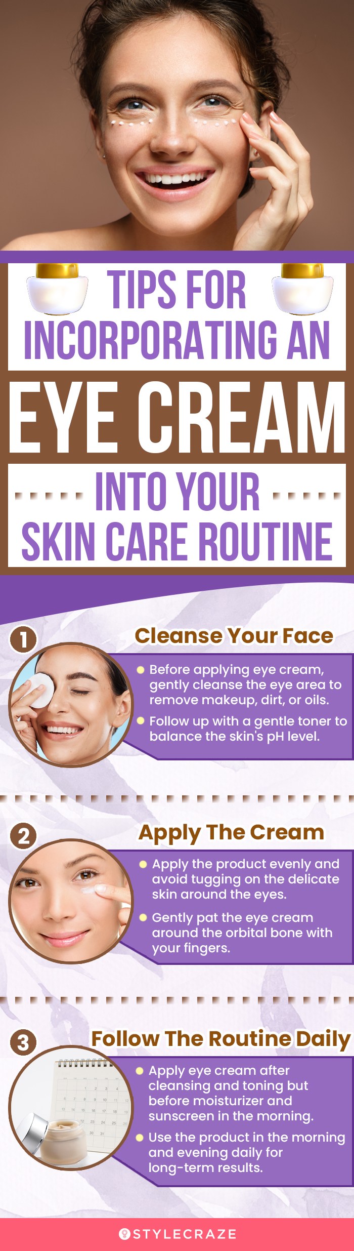 Tips For Incorporating An Eye Cream Into Your Skin Care Routine (infographic)