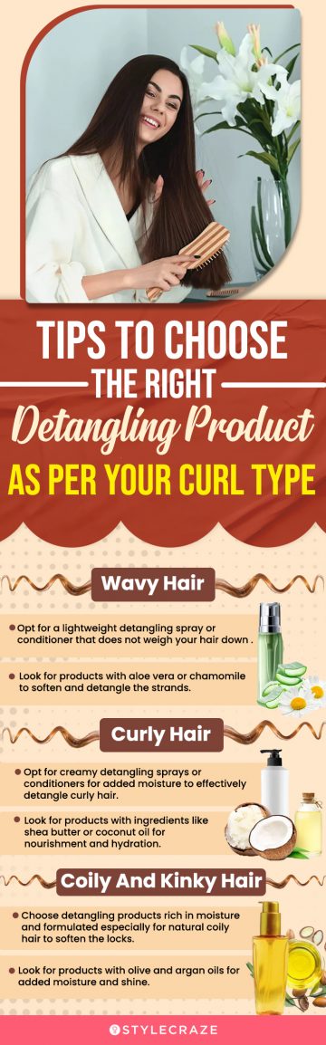 Tips To Choose The Right Detangling Product As Per Your Curl Type (infographic)