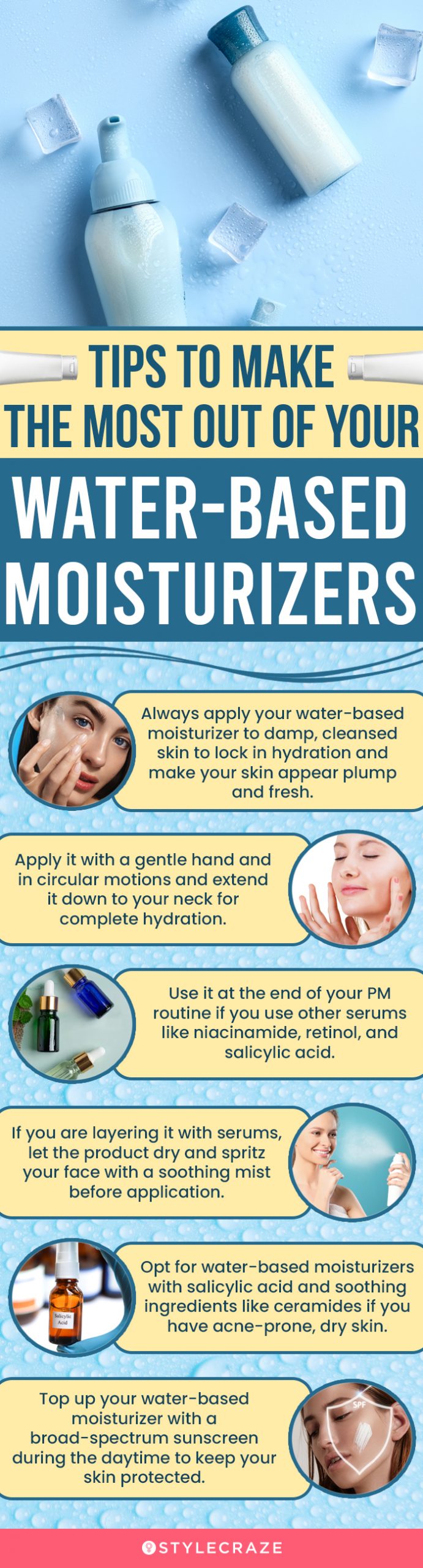 Tips To Make The Most Out Of Your Water-Based Moisturizers (infographic)