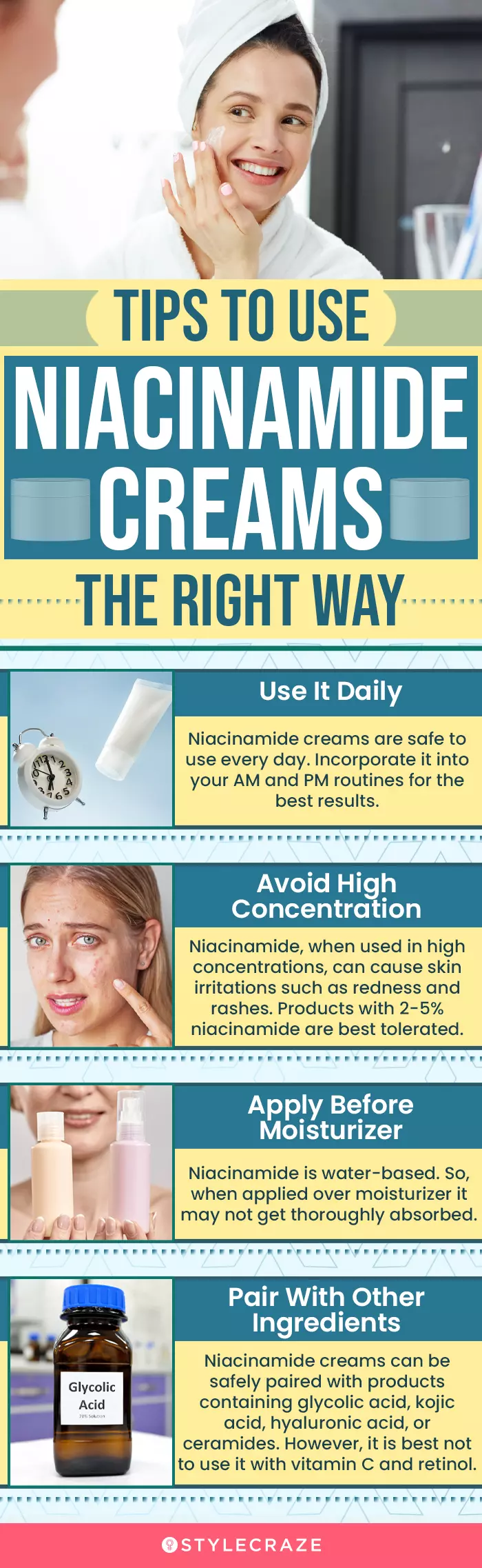 Tips To Use Niacinamide Cream The Right Way (infographic)