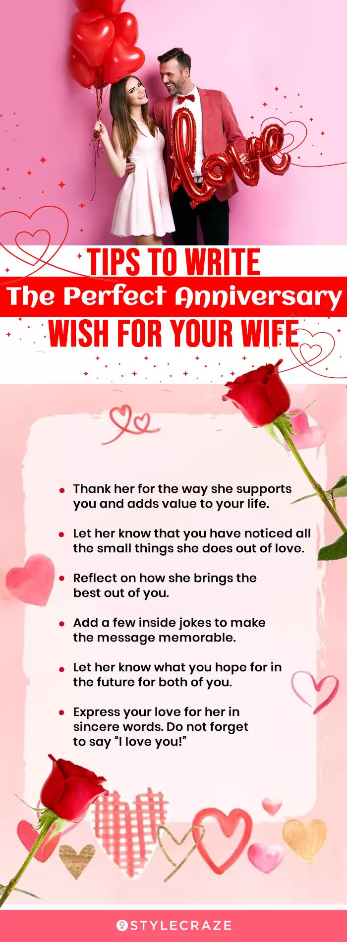 tips to write the perfect anniversary wish for your wife (infographic)