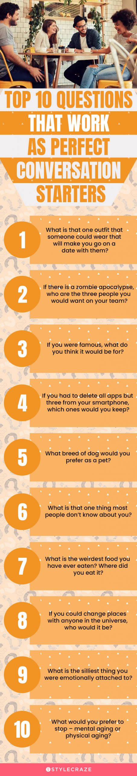 top 10 questions that work as perfect conversation starters (infographic)