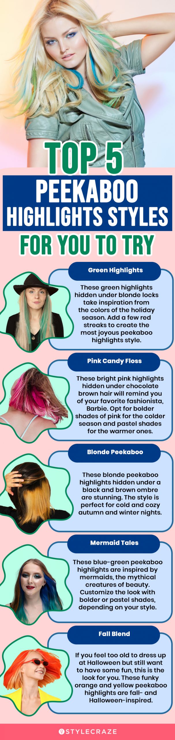 top 5 peekaboo highlights styles for you to try (infographic)