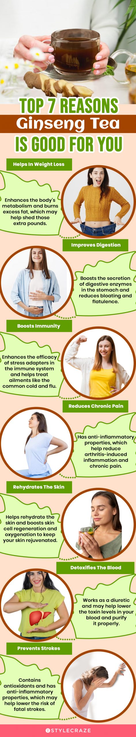 top 7 reasons ginseng tea is good for you (infographic)
