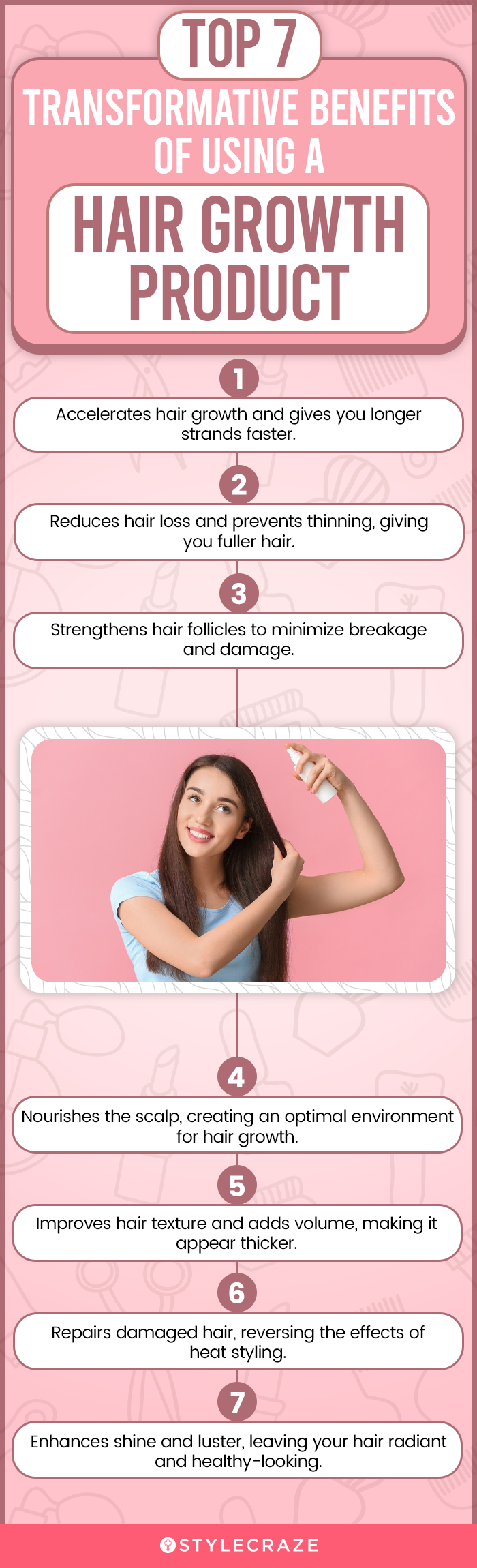 Top 7 Transformative Benefits For Using Hair Growth Products (infographic)