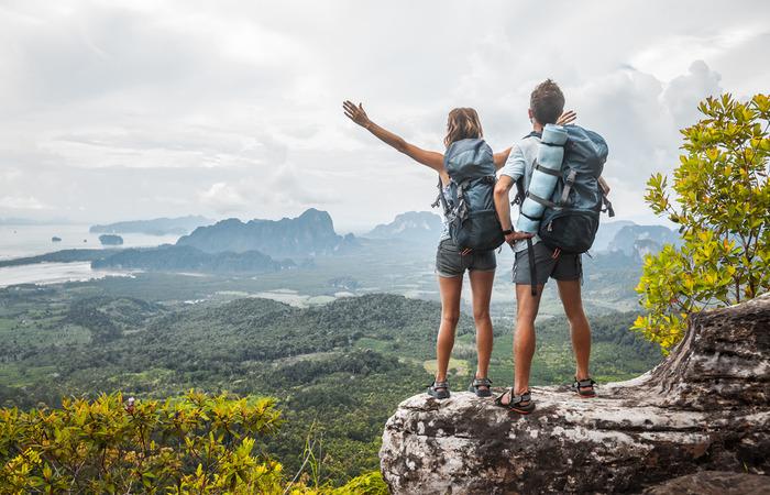 Two friends on an adventure