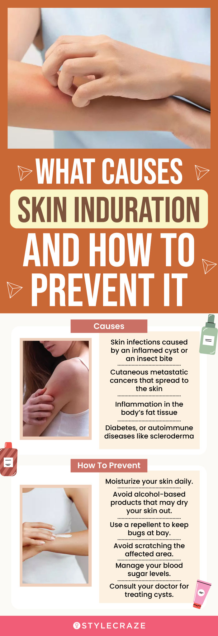 what causes skin induration and how to prevent it (infographic)
