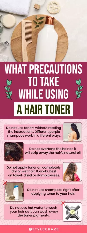What Precautions To Take While Using A Hair Toner (infographic)