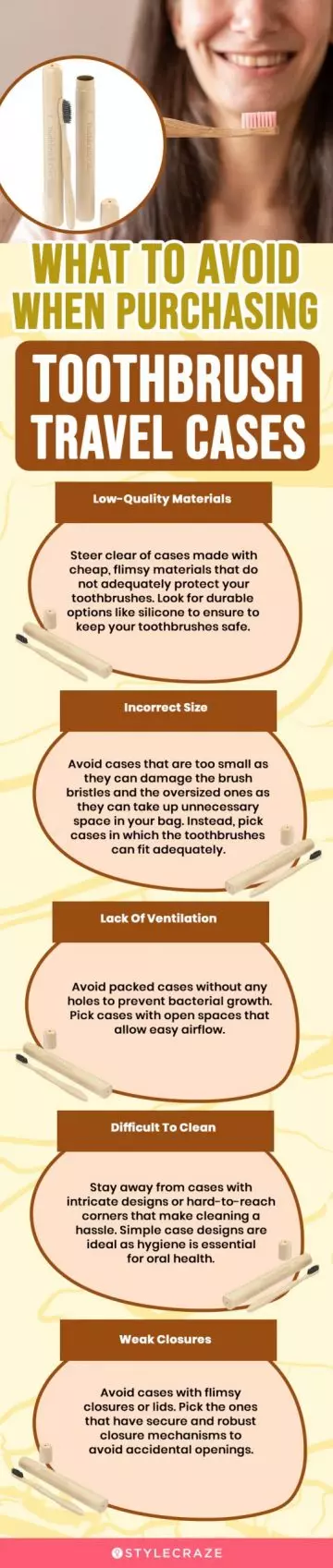 What To Avoid When Purchasing Toothbrush Travel Cases (infographic)