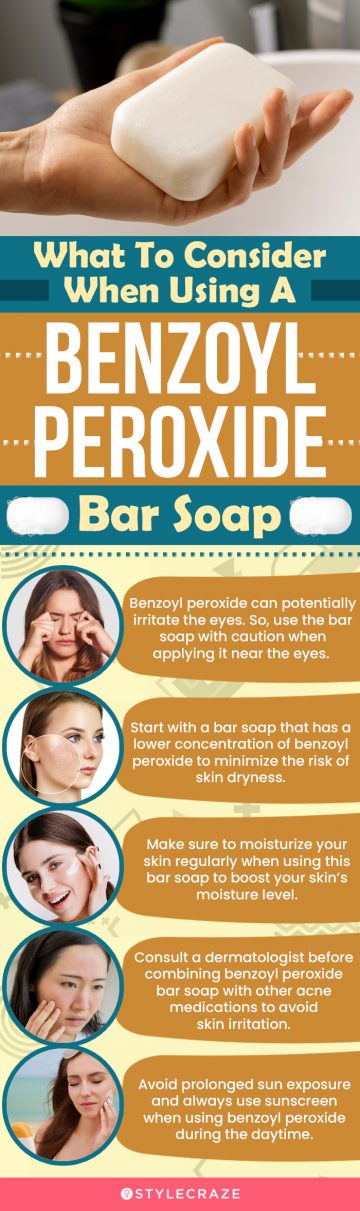 What To Consider When Using A Benzoyl Peroxide Bar Soap (infographic)