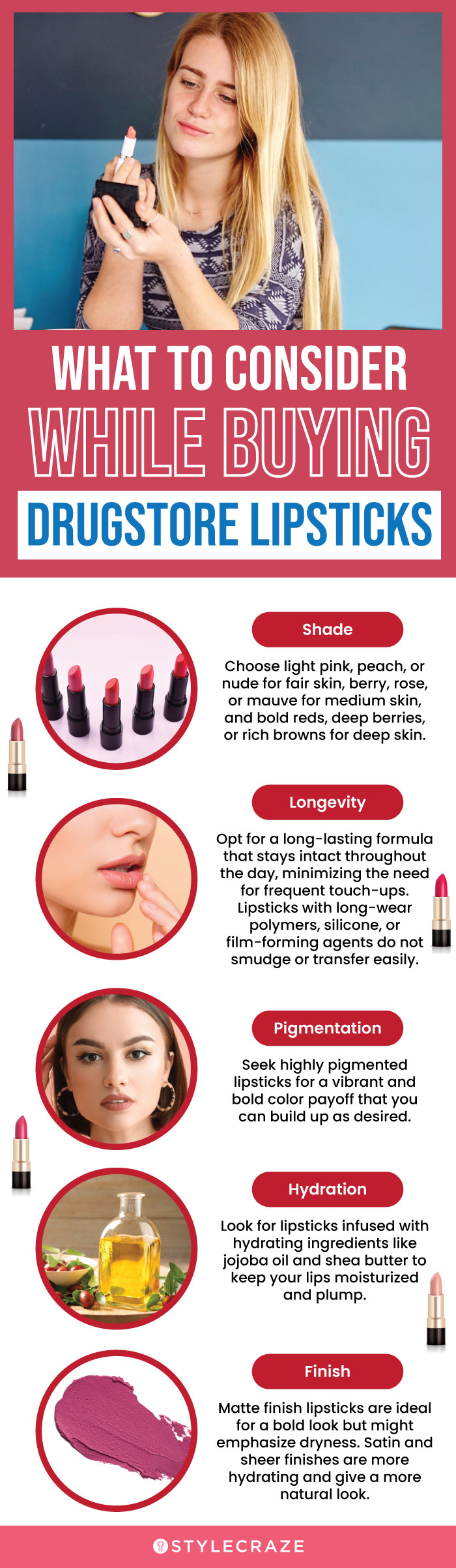 What To Consider While Buying Drugstore Lipsticks(infographic)
