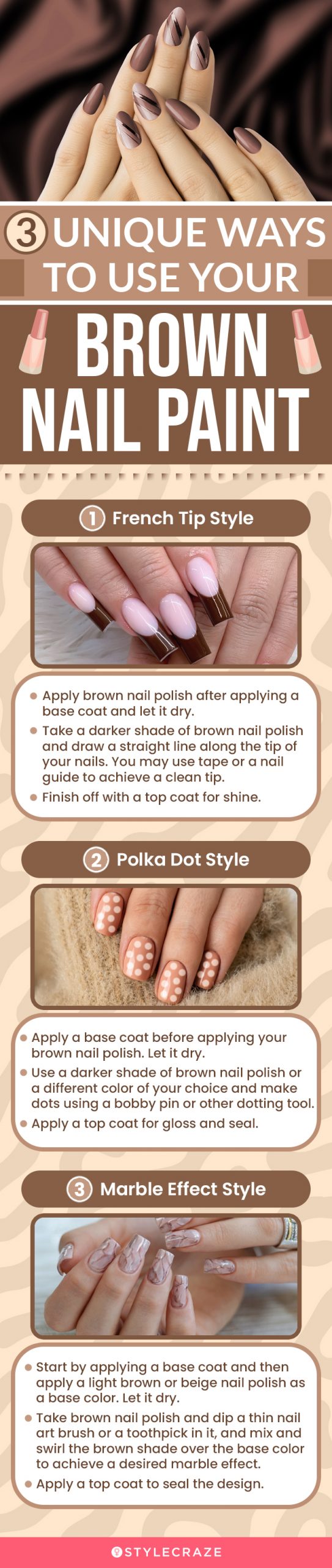 3 Unique Ways To Use Your Brown Nail Paint (infographic)