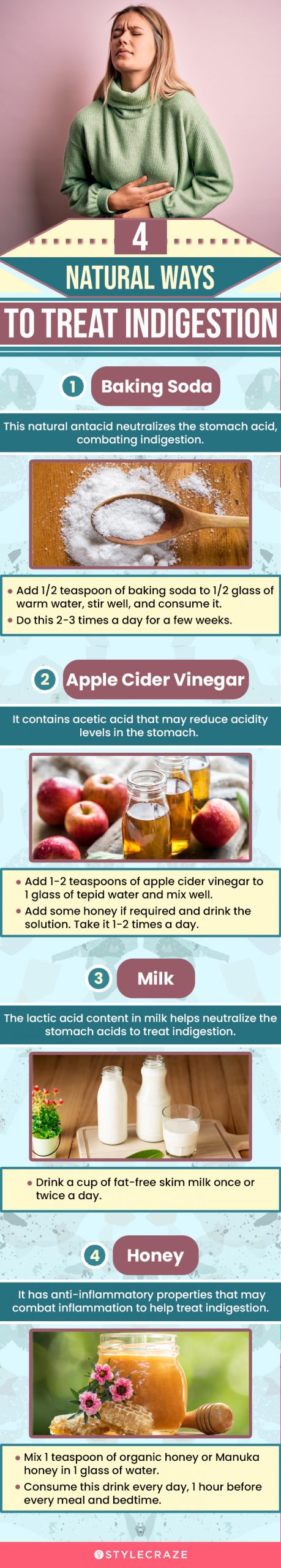 4 natural ways to treat indigestion (infographic)