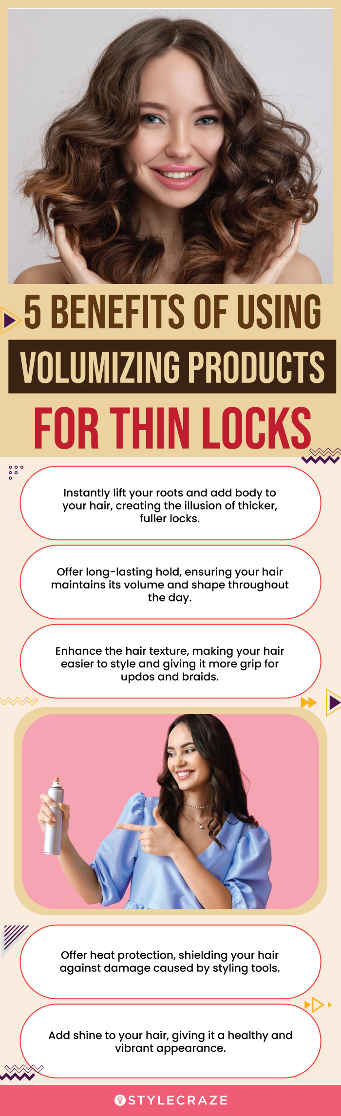 5 Benefits Of Using Volumizing Products For Thin Locks (infographic)